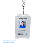 Portrait clear cardholder health card