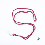 Maroon Red Cord Lanyard with Swivel Clip