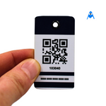 Barcode on key tag card