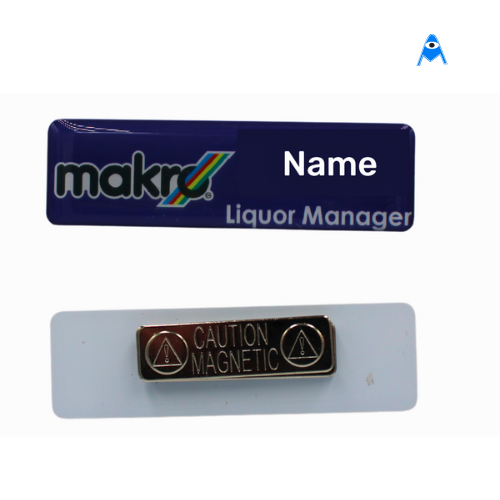 Makro name badge example