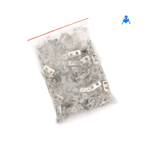 PVC badge strap clips in packet