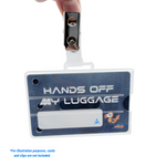 Luggage cardholder with PVC badge strap clip