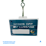 Luggage cardholder with lanyard swivel clip