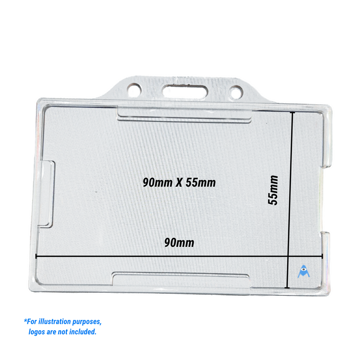 Twinprox clear ID card holder size