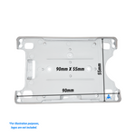 dimensions of frosted cardholder