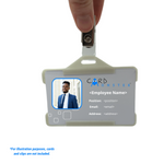 Grey ID cardholder example