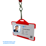 Red ID card holder event ID