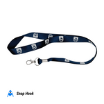 Branded printed philips lanyard with snap hook