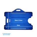 classic blue ID card holder size