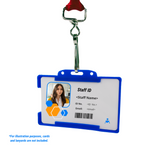 Modular blue ID cardholder Staff ID