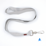 Beautiful grey flat lanyard with swivel clip