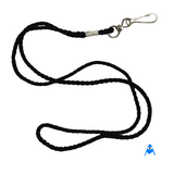 Black Cord Lanyard with Swivel Clip