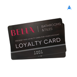 Embossed print loyalty card