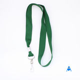 Dark green flat lanyard