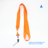 Different coloured flat lanyard and 20mm Cellphone Clip