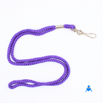 Lanyard cord with swivel clip purple colour