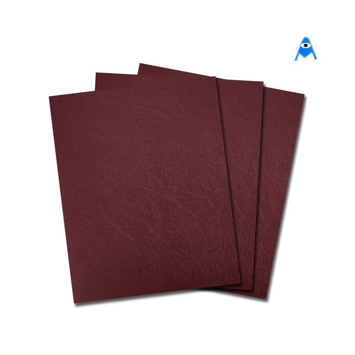 Leather burgundy backs A4