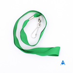 Light green flat lanyard with swivel clip