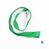 Light green flat lanyard with swivel clip