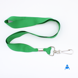 Light green flat lanyard with swivel clip perfect