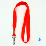 Lumo orange flat lanyard for safety