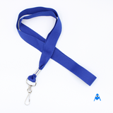 Opposite side of swivel clip blue lanyard