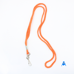 Orange Cord Lanyard with Swivel Clip