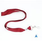 Petersham flat maroon red lanyard