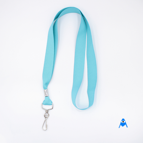 Polar blue lanyard with swivel clip