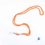 Pretty Orange Cord Lanyard with Swivel Clip