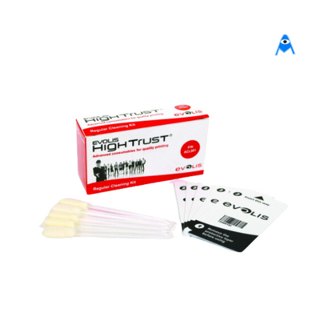 Evolis Regular cleaning Kit, 5 adhesive cards and 5 swabs