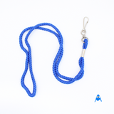 Royal blue cord lanyard