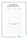 Spine width guide