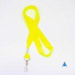 Swivel clip with flat lanyard lumo yellow