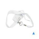 White flat lanyard underside