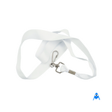 White flat lanyard underside