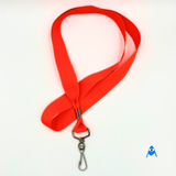  luminous orange flat lanyard back side