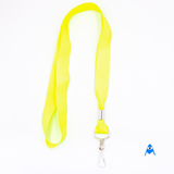 luminous yellow lanyard with swivel clip flat lanyard